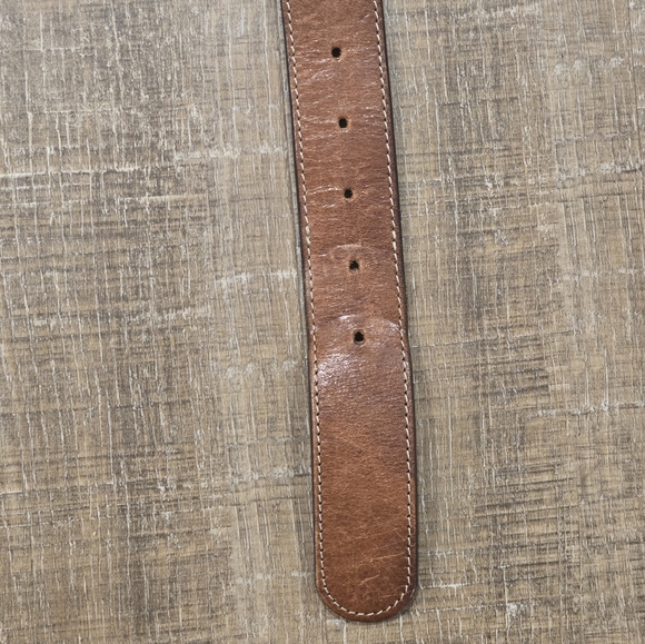 Lauren Ralph Lauren Womens Brown Leather Belt, Large - Picture 5 of 15